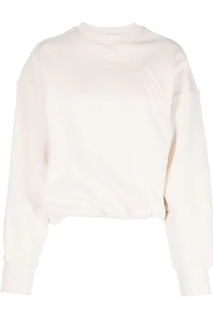 The Attico Sweatshirt med rund hals og logo-broderi