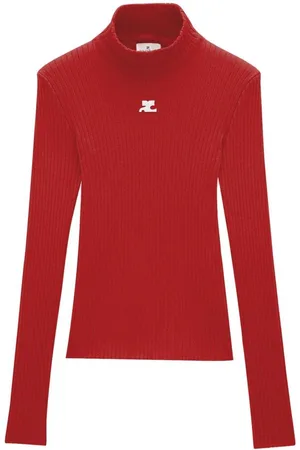 Courrèges Sweater med logo-broderi