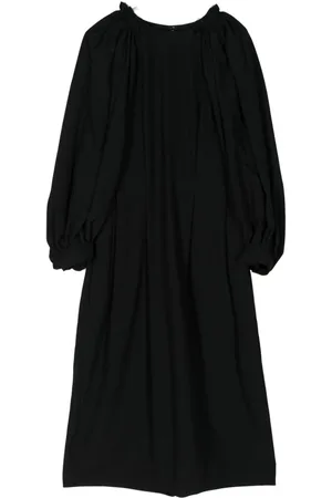 Comme des Garçons Mellemlang kjole med krøllet effekt