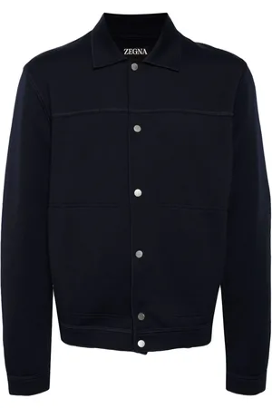 Ermenegildo Zegna Cardigan i strik med spread-krave