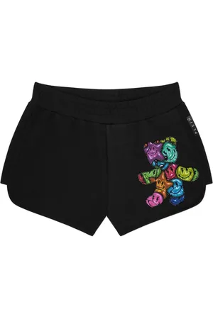 Philipp Plein Shorts i jersey med bamse-logobånd