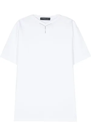 Y / PROJECT T-shirt med logo-applikation