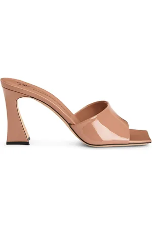 Giuseppe Zanotti Solhene 85mm mules i lakeret læder