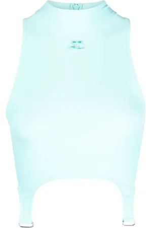 Courrèges Cropped top uden ærmer med logomærke