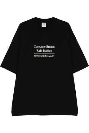 Vetements T-shirt med logobroderi
