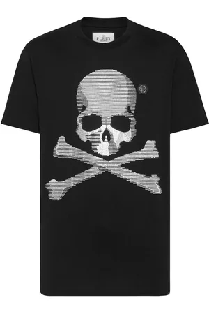 Philipp Plein Kortærmet T-shirt med dødningehoved
