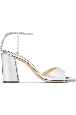 Jimmy Choo Saeda 85mm lædersandaler
