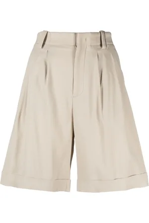 LORENA ANTONIAZZI Højtaljede shorts med plissering