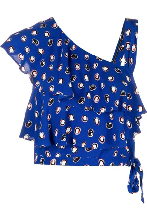 Diane von Furstenberg Cropped top med abstrakt tryk
