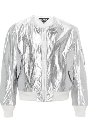 Comme des Garçons Bomberjakke med metallisk finish