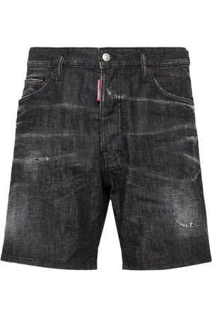 Dsquared2 Shorts i denim med slitageeffekt