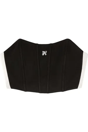 Palm Angels Korset-top med monogram-print