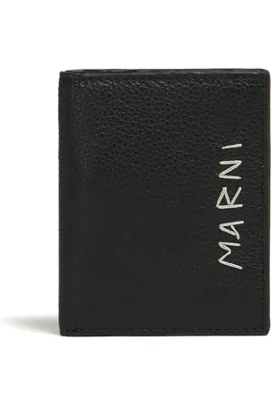 Marni Læderpung med logo-syning