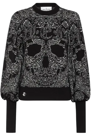 Philipp Plein Trøje i uld og lurex med paisleytryk