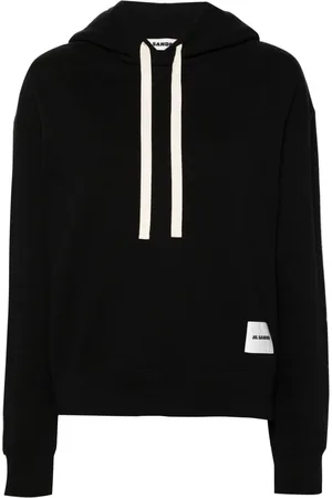 Jil Sander Hættetrøje med + logomærke