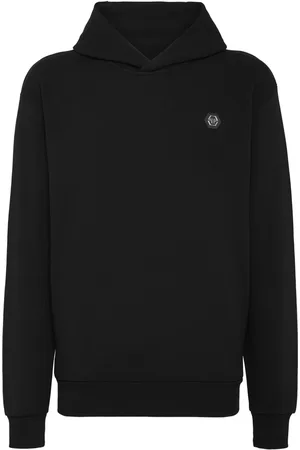 Philipp Plein Skull&Bones hættetrøje med logomærke