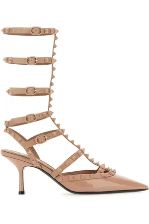 VALENTINO GARAVANI Rockstud caged-pumps i læder