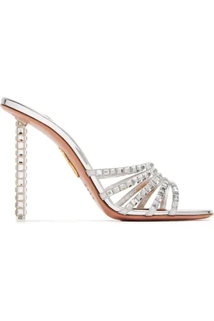 Aquazzura Tequila mules med krystaludsmykning