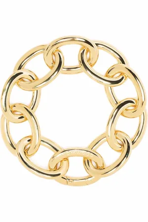 TOM WOOD Kraftig kæde-armbånd i 9 karat guldbelagt sterling-sølv