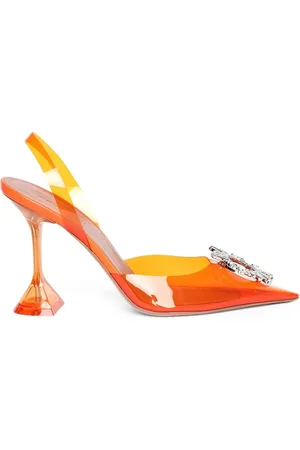 Amina Muaddi Begum Glass 95mm pumps med slingback