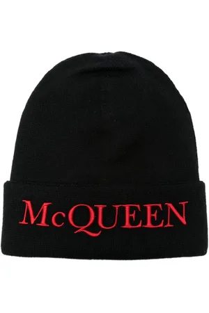 Alexander McQueen Kashmirhue med logo-broderi
