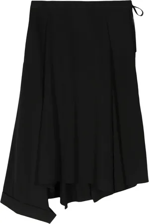 YOHJI YAMAMOTO Asymmetrisk mellemlang nederdel