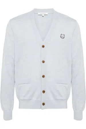 Maison Kitsuné Cardigan med rævehoved-applikation