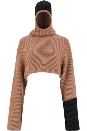 Salvatore Ferragamo Ribbet trøje med colourblocking