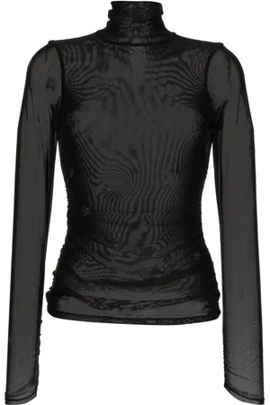 Cinq A Sept T-shirt med krystaludsmykninger