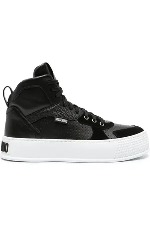 Moschino High-top Bumps & Stripes sneakers