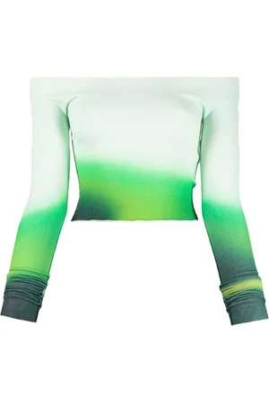 OFF-WHITE Top med off-shoulder-snit