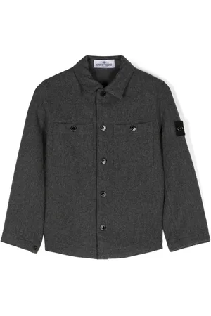 Stone Island Jakke med kompasmærke og lynlås