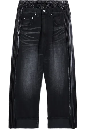 JUNYA WATANABE Cropped jeans med brede ben og paneler