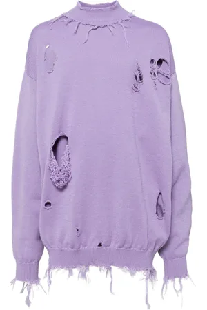 Vetements Trøje med slitageeffekt
