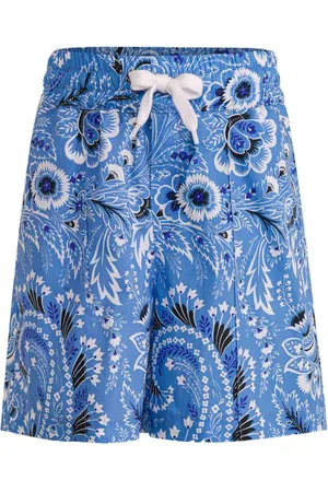 Etro Badeshorts med paisleytryk og løbesnor