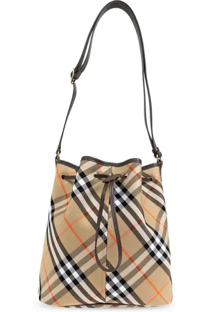 Burberry Vintage-ternet bucket-skuldertaske