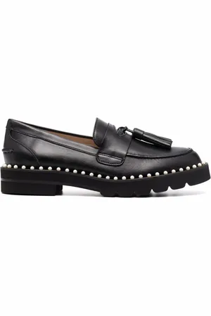 Stuart Weitzman Perleudsmykkede Mila loafers