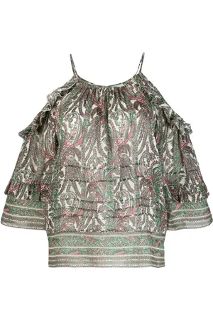 Isabel Marant Gabia top med grafisk tryk