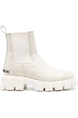 Moschino Ankelstøvler med logobogstaver