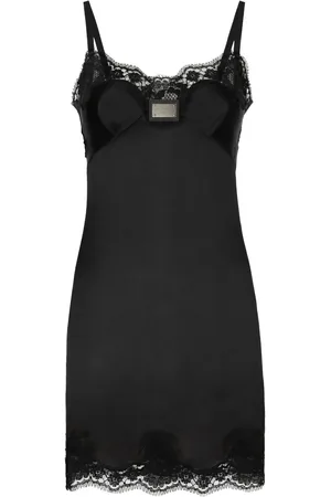 Dolce & Gabbana Kort kjole med blondedetalje