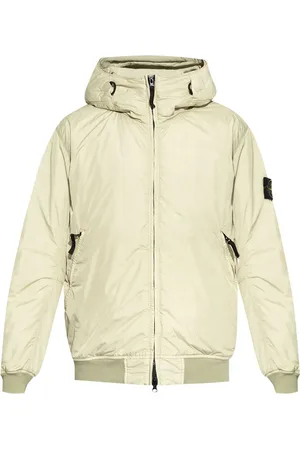 Stone Island Vindjakke med hætte og kompasmærke