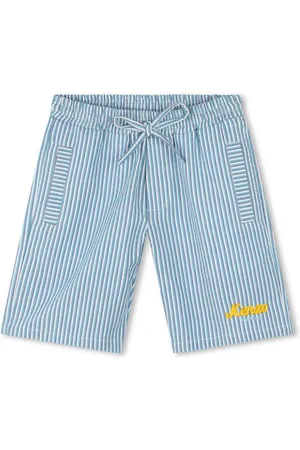 Kenzo Stribede shorts med broderet logo