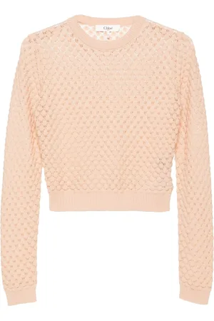 Chloé Cropped trøje i pointelle-strik