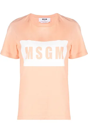 Msgm Kortærmet T-shirt med logotryk