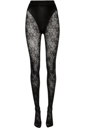 Victoria Beckham Tights med blonde og VB-monogram