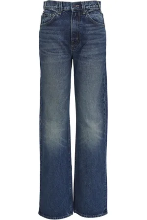 NILI LOTAN Jeans med lige ben, mellemhøj talje og beget effekt