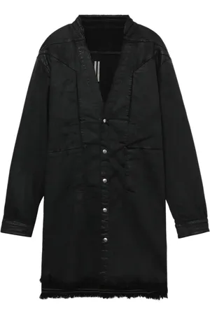 Rick Owens Jumbo skjorte med behandlet finish