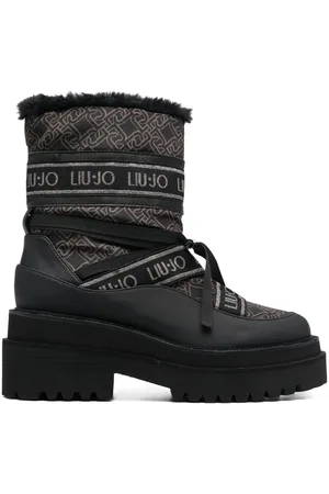 Liu Jo 70mm ankelstøvler med monogramtryk