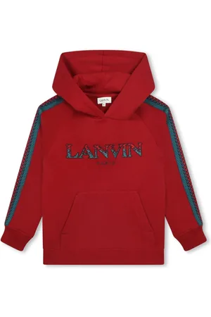 Lanvin Hættetrøje med broderet logo og raglanærmer
