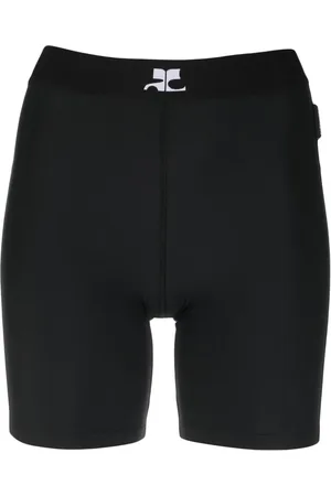 Courrèges Bikershorts med logotryk